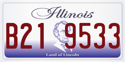 IL license plate B219533