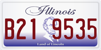 IL license plate B219535
