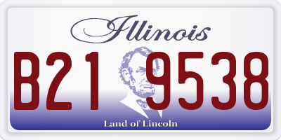 IL license plate B219538