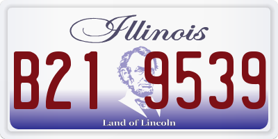 IL license plate B219539