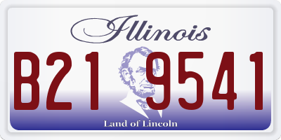IL license plate B219541