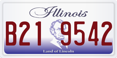 IL license plate B219542