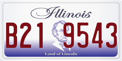 IL license plate B219543