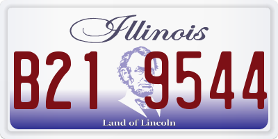 IL license plate B219544