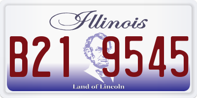 IL license plate B219545