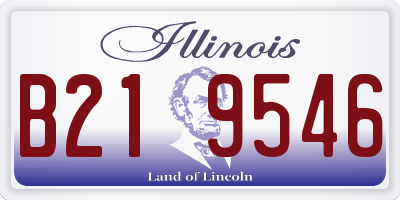IL license plate B219546