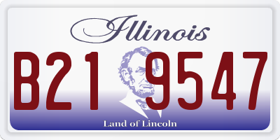 IL license plate B219547
