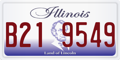IL license plate B219549