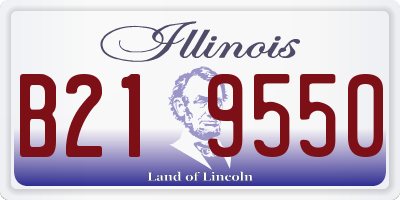 IL license plate B219550