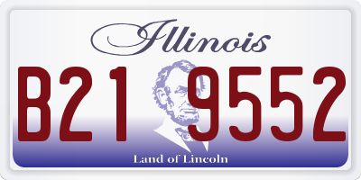 IL license plate B219552