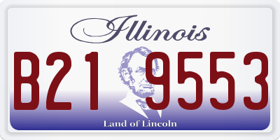IL license plate B219553