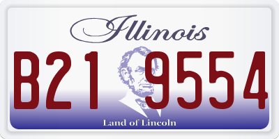 IL license plate B219554