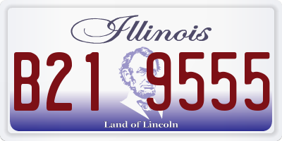 IL license plate B219555