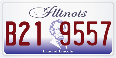 IL license plate B219557