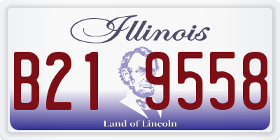 IL license plate B219558