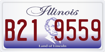 IL license plate B219559