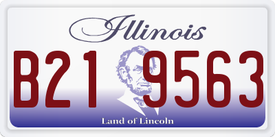 IL license plate B219563