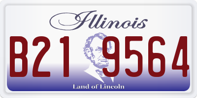 IL license plate B219564