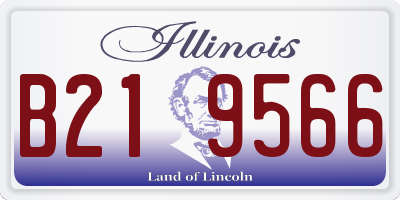 IL license plate B219566