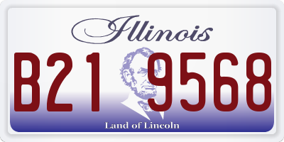 IL license plate B219568