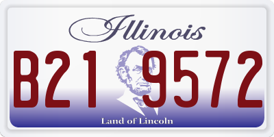 IL license plate B219572