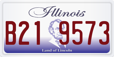 IL license plate B219573