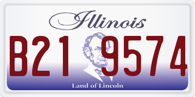 IL license plate B219574