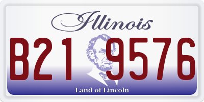 IL license plate B219576