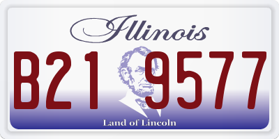 IL license plate B219577