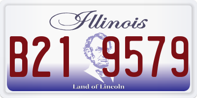 IL license plate B219579