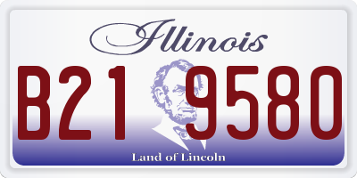 IL license plate B219580