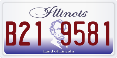 IL license plate B219581
