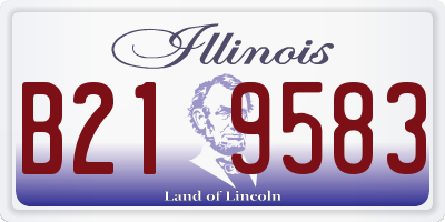 IL license plate B219583
