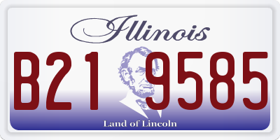 IL license plate B219585