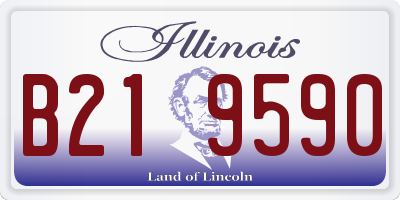 IL license plate B219590