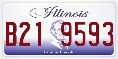 IL license plate B219593