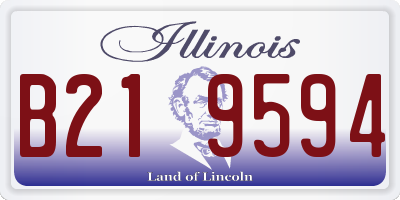 IL license plate B219594