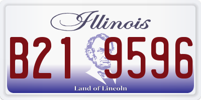 IL license plate B219596