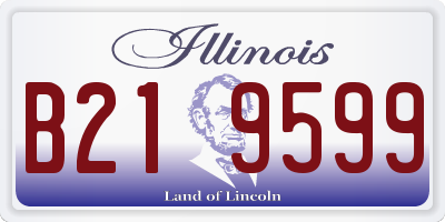 IL license plate B219599