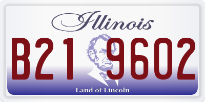 IL license plate B219602