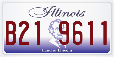 IL license plate B219611