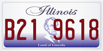 IL license plate B219618