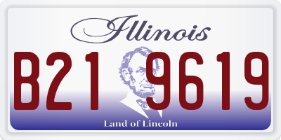 IL license plate B219619