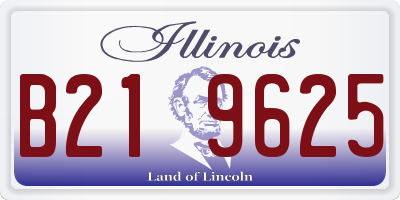 IL license plate B219625