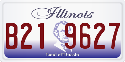IL license plate B219627