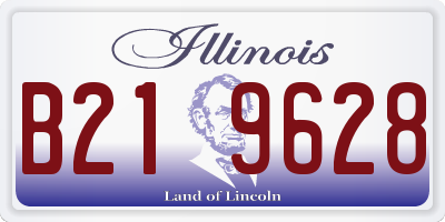 IL license plate B219628