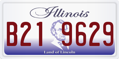IL license plate B219629
