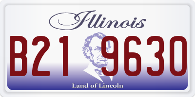IL license plate B219630