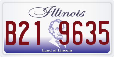 IL license plate B219635