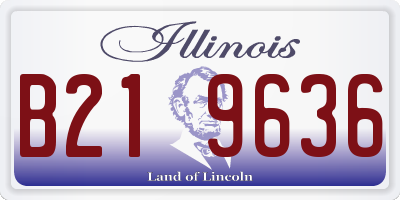 IL license plate B219636